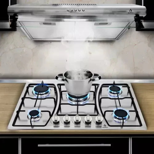 Encimera A Gas Acero Inoxidable Premium Line 5 Platos