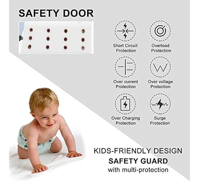 Alargador 4 Enchufes +rápida 20w ,2type C+1usb Protección